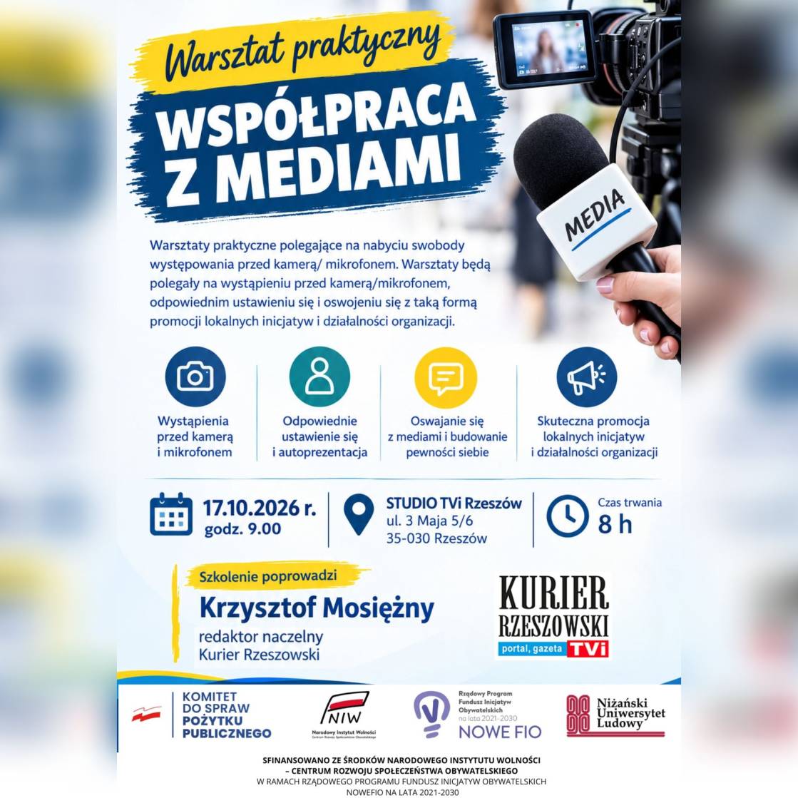 Współpraca z mediami – warsztat praktyczny