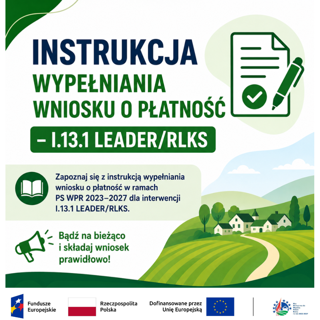 Instrukcja wypełniania wniosku o płatność dla interwencji I.13.1