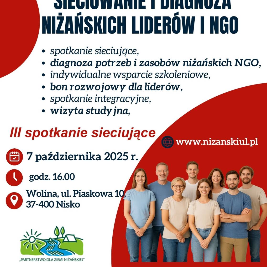 Silne i aktywne społeczeństwo w Powiecie Niżańskim – zapraszamy na III- ostatnie spotkanie sieciujące!