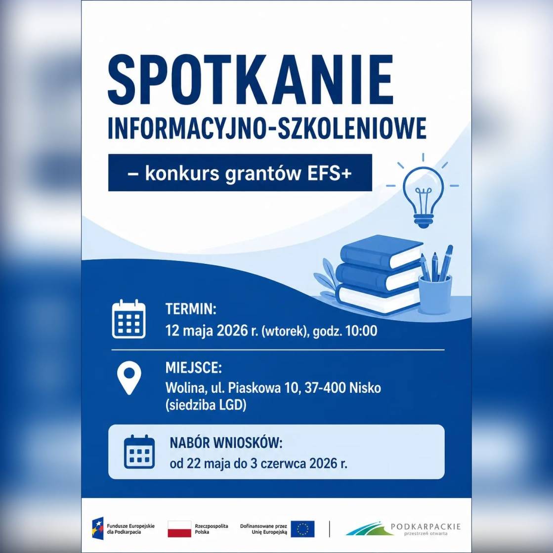 Spotkanie informacyjno-szkoleniowe – konkurs grantów EFS+