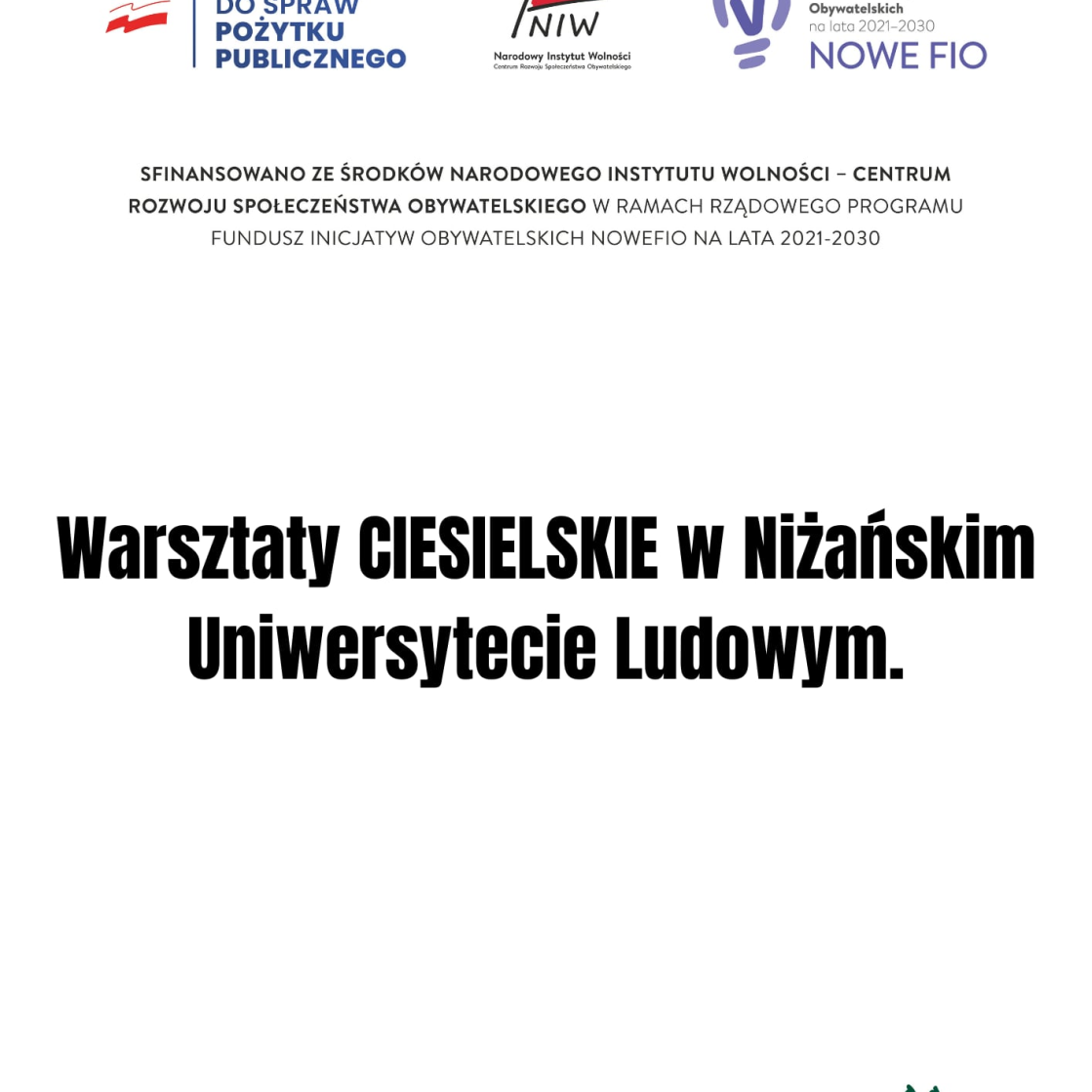 Warsztaty z mistrzem – praktyczne warsztaty ciesielskie